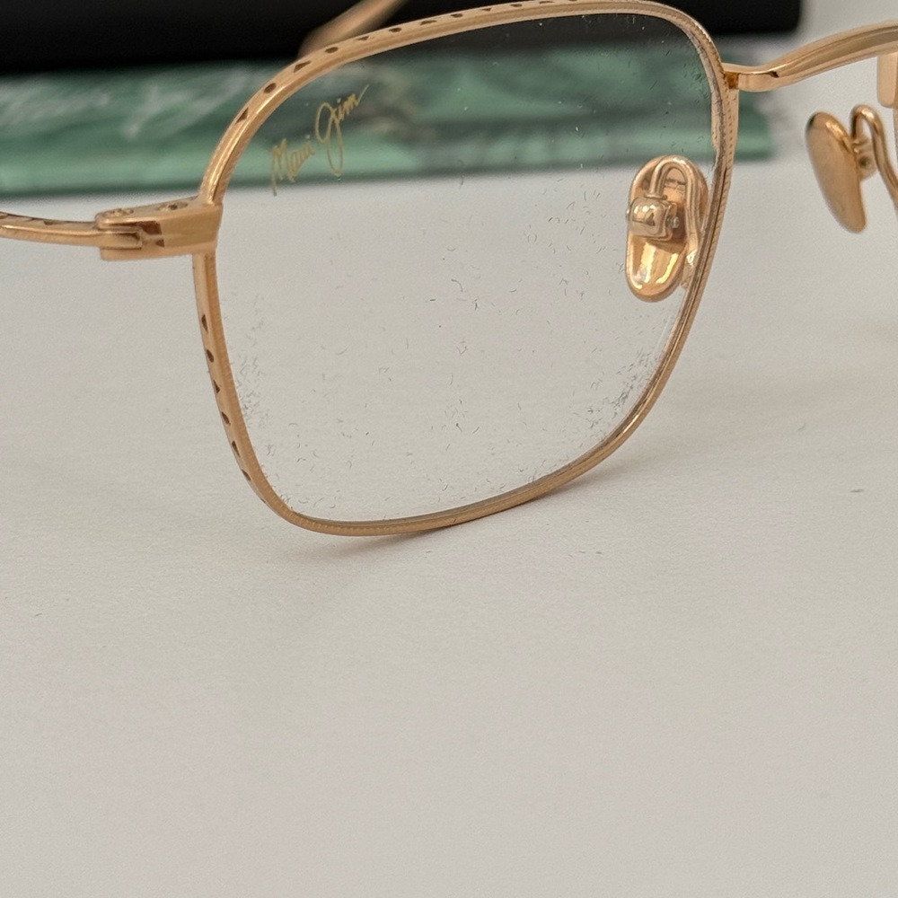 NEW Maui Designer Maui Jim Gold Optical RX Prescription Frame Eyeglasses - Picture 7 of 15
